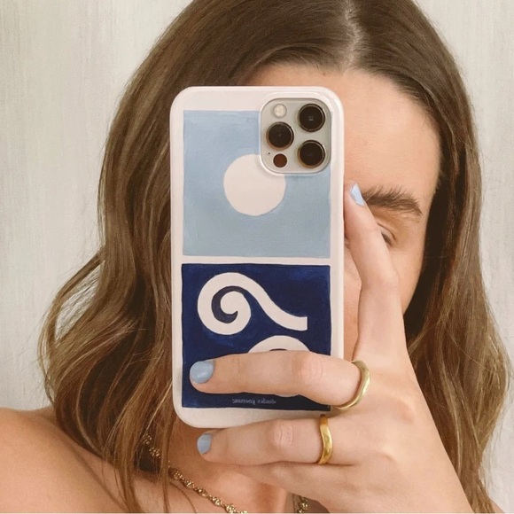 The Diary Oceania Water Blue Phone Case by Jasmine Dowling- IPhone 16 Pro - Picture 5 of 5